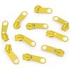 cyclingcolors 10x Cursore Cerniera Ricambio Kit di Riparazione per Cerniera Testa N°5 Cursori per Vestiti Borse Giacche Borse Valigie Jeans, giallo