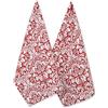 DII, Grembiule da Cucina in Cotone, Regolabile, da Donna, con Tasche e Fascette estra Lunghe Strofinaccio Damask Tango Red