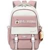 FANDARE Cartelle Donna Uomo Zaino Casual Zainetto Ragazza Zaino Scuola Zaino Università con un ciondolo carino Ragazza Cartella Daypack Zainetti per bambini Borsa zaino Adolescenti Backpack Viola