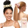 Umisleep Set di 2 scrunchies oversize 100% seta mulberry per donne,grandi