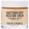 Youth To The People Adaptogen Deep Moisture Cream - Crema viso lenitiva + idratante con Pentapeptide, Rhodiola + Funghi Reishi, senza olio minerale, cura della pelle pulita (56,7 g)