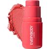 EVERYBODY LONDON Crema Rouge Stick, brillante e fresco, a lunga durata, blush stick per un colore naturale fresco, adatto a tutti i tipi di bellezza, 4,8 g, rosa