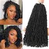 FALEMEI Yanky - Confezione da 10 extension di capelli all'uncinetto, 30,5 cm, pre-attorcigliati, colore nero naturale, mini molle, piccoli ricci senegalesi (1B (nero naturale), 30,5 cm (confezione da