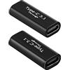 Tolesum USB C femmina a femmina Adattatore,2Pcs USB C 3.1 Supporto 4K Video e Audio Ricarica Rapida e Trasferimento Dati 10Gbps Connettore di Estensione per Switch, PS5, S21, Laptop, Tablet, Telefoni