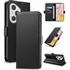 Yunubeyii Cover Libro per Honor 400 Pro - [Blocco RFID] Luxury PU Leather Portafoglio Card Holder Magnetic Phone Custodia con Kickstand, Cover Protettiva Antiurto, Nero