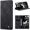 Phernykas Cover per iPhone 13 Libro Pelle Portafoglio, [Porta Carte] [Magnetica] Premium PU Flip Wallet Custodia Cellulare Protection per iPhone 13 Leather Case, Nero