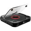 Generic Lettore CD portatile con Bluetooth, piccoli lettori CD Hi-Fi con altoparlante, riproduttore compatto per auto/studio/viaggi, con cavo USB-C e auricolari (nero)