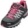 CMP Rigel Low Wmn Trekking Shoes Wp, Scarpe da trekking Donna, Grey-Fuxia-Ice, 39 EU