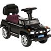 HOMCOM Macchina Giocattolo Cavalcabile Fuoristrada per Bambini, Macchina Bambini con Fari e Musiche, Età 18-36 Mesi, 68x30.5x41.5cm, Nero