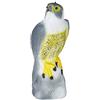 Relaxdays Falco Spaventapasseri, Seduto, da Poggiare o Appendere, Figura Deco, da Giardino, Balcone, Terrazzo, Grigio
