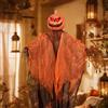 PARTY GO Natale Horror 2025 Decorazioni Halloween Zucca Fantasma Halloween da Appendere con Occhio Rosso e Urlare, Attivato dalla Voce Addobbi Casa Decorazioni Esterno Horror Giardino