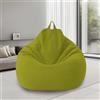 bechoanigel Poltrona Sacco XL, Bean Bag Con Manico, Pouf Sacco Adultes, Solo Rivestimento (Senza Imbottitura) Per Poltrona Pouf, 100 x 120 cm (Matcha Verde)