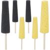 BENECREAT 6 Spugna per Ceramica, Strumenti per La Scultura in Ceramica per Artisti in Argilla, Strumenti in Ceramica per Modellare e Intagliare L'Argilla, Nero e Giallo
