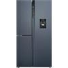 Haier HSPR79F18EWMB - Frigorifero americano no frost, 573 litri, nero, classe energetica E