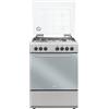 De'Longhi DL664EX - Cucina a gas con forno elettrico, 4 fuochi, 60x60 cm, Inox, Classe energetica A