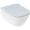 GEBERIT VASO GEBERIT SMYLE SQUARE 500.683.01.1 RIMFREE SOSPESO CON COPRIVASO SOFT-CLOSE