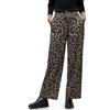 Street One 3717025 Pantaloni Leo a Gamba Larga, Marrone di Seta, 42W x 30L Donna