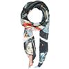 Desigual sciarpa Foxtrot Wrinkled Foulard Black multicolore