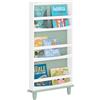 SoBuy Libreria portariviste per bambini Libreria salvaspazio Verde 64x12x120cm KMB93-GR