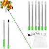 XIHIRCD Raccogli Frutta con Palo, Raccoglitore di Frutta Strumento Raccoglifrutta Regolabile con Cestello Telescopico in Acciaio Inox per Raccogliere Alberi di Mele Albicocche Mango Lime Nettarine