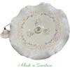 Ceramica Sarda Lampadario a sospensione artigianale piatto D.50 cm con Pavoncella Sarda fatto a mano in ceramica 1XE27 100/20