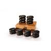 Mira PIETRE MASSAGGIO PIETRE BASALTO PER MASSAGGIO HOT STONE SPA PIETRE CALDE MIRA CON CUSTODIA (18 pietre)
