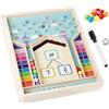 Dr. MUYA® Giochi Montessori 3 4 5 Anni, Giochi Matematici, Giochi in Legno, Educativo, Motricità Fine, Coordinazione Occhio-Mano, Abilità Manuale, Regalo Bambino Bambina 3-5 Anni