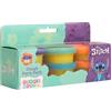 Disney Store Disney Stitch - Confezione da 6 lattine per impastare colorati, giocattolo creativo per ragazze, plastilina non tossica per bambini, motivo divertente, Play Dough Lilo & Stitch