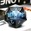 DNDND Liquid Dragon Eye D20 Spindown Dice,DNDND - Set di dadi singoli da 33 mm a 20 facce con splendida confezione regalo per dungeons and drons (blu)