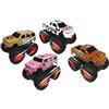 Deluxebase Wild Wheelz - Fattoria da Deluxebase. Auto giocattolo Monster Truck a frizione. Camion giocattolo per bambini con animali della fattoria a spinta