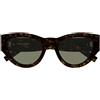 Saint Laurent Occhiali da Sole SL M94 008 Marrone/Verde Scuro Donna