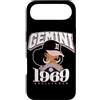 Around The Way Girls: Afro Birthday Zodi Custodia per iPhone Air Gemini 1969 Afro Queen Zodiac Regali di compleanno