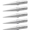 Weller WE1010 Punte per saldatura coniche (TETS-5), 0,4 mm, 5 pezzi