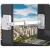 NewBinn Regolabile Limitatore per Finestre di Sicurezza per Bambini, NewBinn 2 Pezzi Baby Safety Window Restrictor Blocco di Sicurezza della Finestra per Bambini e Animali Domestici, Bianco