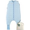 molis & co molis&co - Sacco Nanna con piedini e calze - Sacco nanna primaverile e autunno - Sacco nanna 1 tog - Leggermente Imbotito - 100% Cotone (Oeko-TEX 100) - Lotus (3-6 mesi)