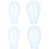 Fukaisu 4pz Copri Dita Dei Piedi & Delle Mani Impermeabili, Silicone Resistente Protezioni Dita Comode Riutilizzabili Manicotti per l'Ammollo Doccia Pedicure e Manicure (2 Piccoli, 2 Medi)
