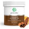 Green idea - Gel per la cellulite termoattiva con olio di cannella - Gel per massaggio anticellulite - Formula potente contro la cellulite - Body wrapping - Fragranza di cannella -250 ml