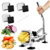 Anatole Tagliapatate per Patate Fritte Professionale Manuale 13/9/6mm Lame | Lama in Acciaio Inox, Tagliare a Bastoncino & a Cubetti, 4 Ventose, Compatta, per Carote Cetrioli Cipolle Frutta, per Casa