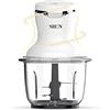 SHOV Mini tritatutto con una sola mano, contenitore in vetro da 700 ml, tritatutto per verdure, frutta, noci e carne