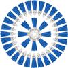 sourcing map 50 nappe portachiavi per artigianato, 3,8 cm, in pelle, nappe, ciondoli per portachiavi, gioielli, accessori fatti a mano, blu scuro