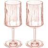 Koziol Set di 2 bicchieri da cocktail Superglass CLUB n. 4 trasparenti rosa quartz