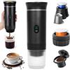 BIZOI Macchina da Caffè Portatile, Macchina per Caffè Espresso Portatile 3 In 1, Macchina per Caffè Espresso Elettrica portatile, 3 in 1 Caffettiere Espresso per Ufficio Viaggi Casa Campeggio