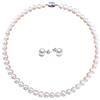 Viki Lynn - Collana di perle da allevamento di acqua dolce, colore: G 2-Teil Schmuckset, cod. JPFQ000235