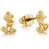 Disney Couture - Orecchini a perno placcati oro, motivo: Topolino