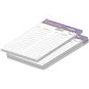 PRICARO Lista della spesa Food, magnetica, viola, A5, 50 fogli, 3 pezzi