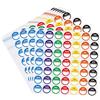 Hycodest 490 etichette Giorni della Settimana Adesivi 7 Colori 2,5 cm Cucina Day Dots Circolare Intera Settimana Giorno Dots Etichette Alimentari