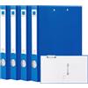 Hotyin Raccoglitore ad Anelli con Portablocco, 4 Pezzi Raccoglitori ad Anelli A4, Dorso da 45 mm, 2 Raccoglitori a D e Portablocco, Cartella 2 in 1 per L'organizzazione dei Documenti, Blu