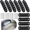 Krtopo 10x Luci Posizione LED 12-24V 86mm Bianco IP65 | 4 LED SMD 90LM|Montaggio senza modifiche|Impermeabile pioggia|Universale per camion/roulotte