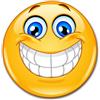 easydruck24de Adesivo Smile XL Rotondo, Ø 20 cm, Giallo - kfz298