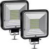 NWpangu Faro da Lavoro Led, Fari LED Trattore Supplementari Impermeabile IP67 Luci di Lavoro Fuoristrada per Moto Auto ATV SUV Trattore, 6500K, 2 Pezzi